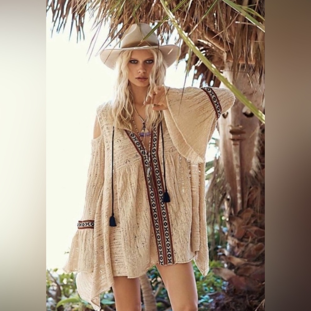 FREE PEOPLE - Anthropology - For The Love of Flowers Tunic", Size: Medium